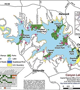 Canyon Lake COE Map