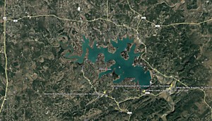 Canyon Lake Satellite Image