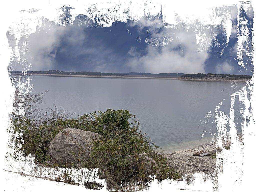 dramatic view of canyon lake