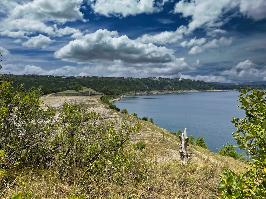 Overlooking old spillway at Canyon Lake. July 2002 lake overflowed. See https://en.wikipedia.org/wiki/Canyon_Lake_(Texas)